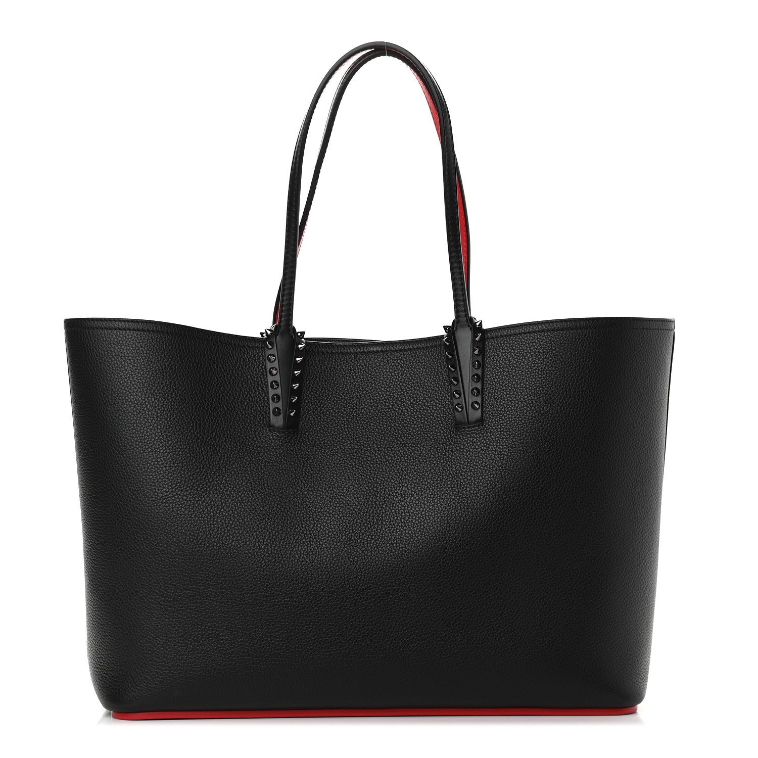 Christian Louboutin Calfskin Spikes East West Cabata Tote Black 1 of 9