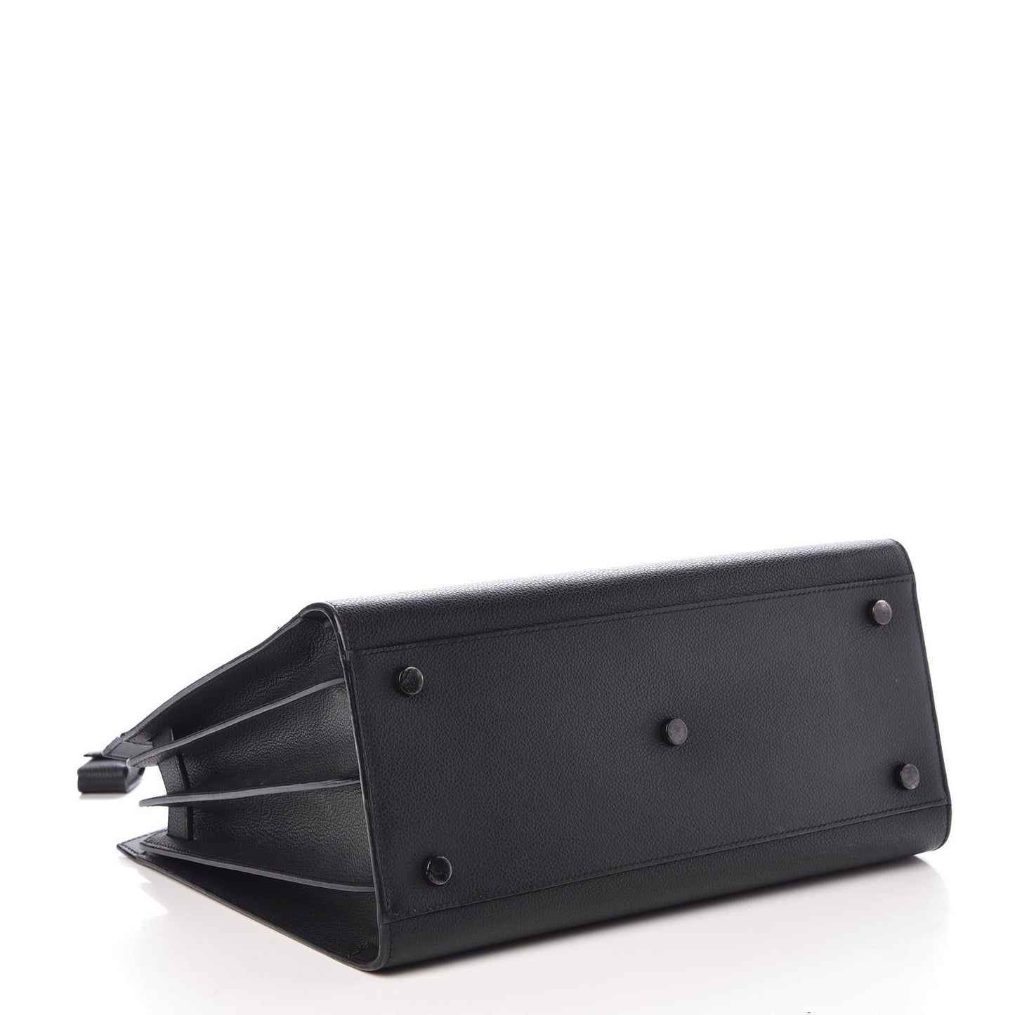 Grained Calfskin Small Sac De Jour Black