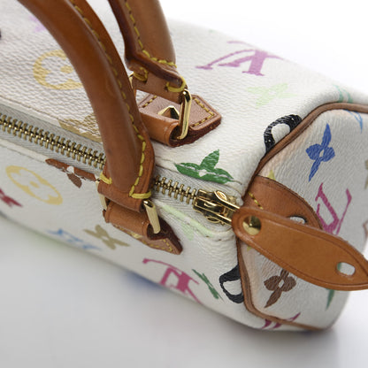Louis Vuitton Monogram Multicolor Mini Sac HL Speedy White 8 of 11