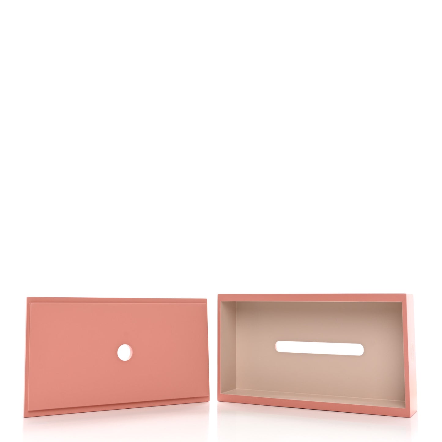 Lacquered Wood K-Box Tissue Box Pivoine Poudre