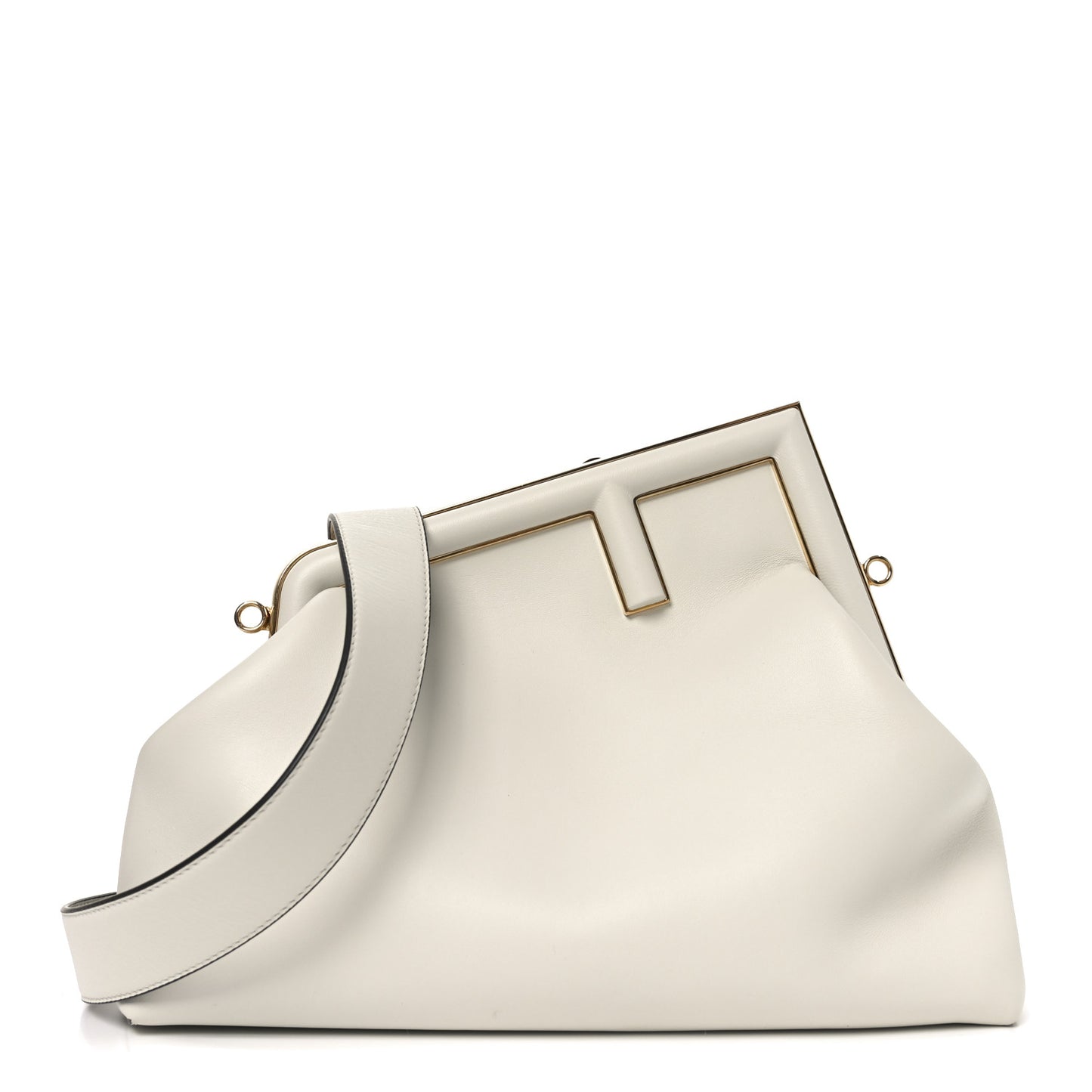 Shiny Nappa Medium Fendi First Ghiaia