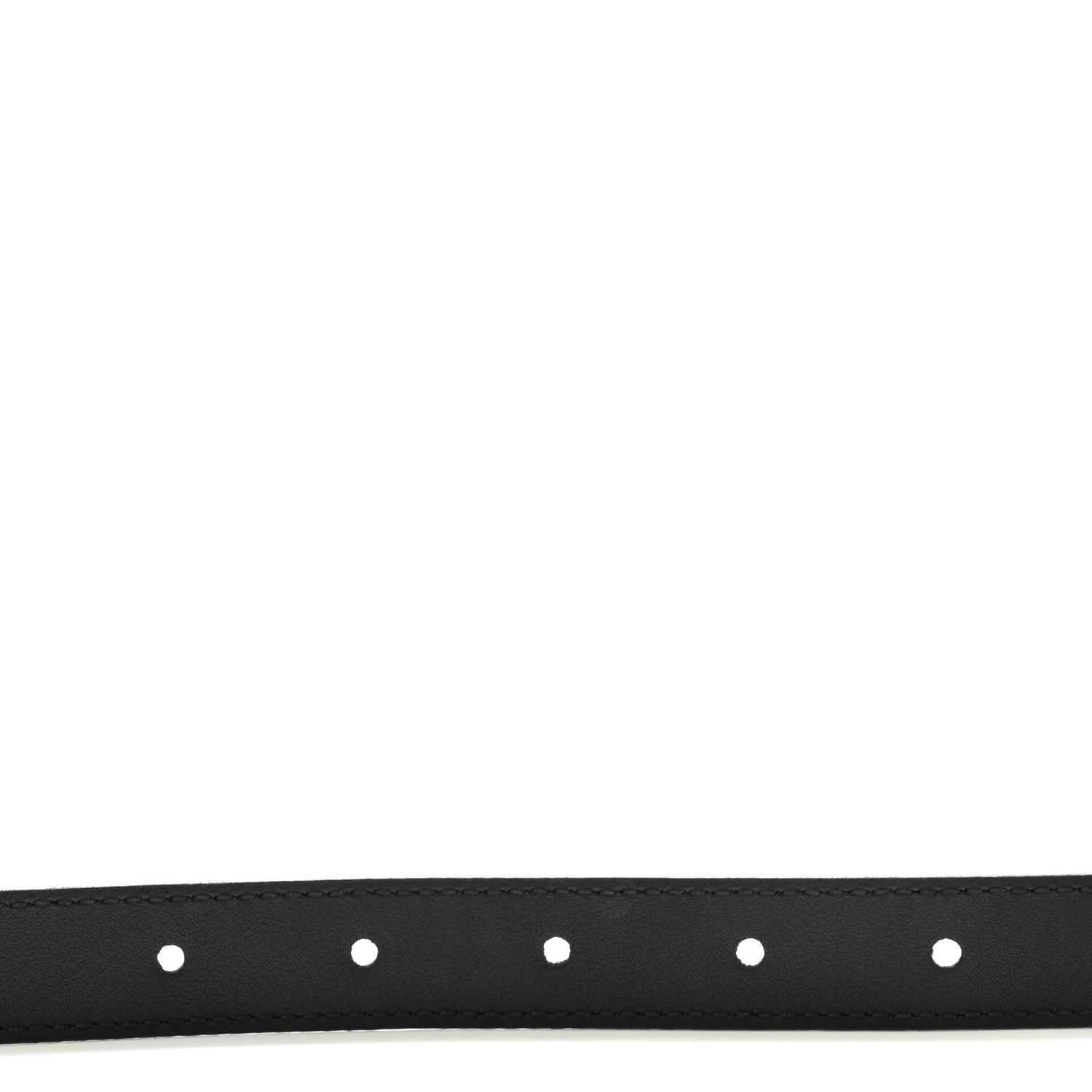 Gucci Calfskin Pearl Double G 20mm Belt 90 36 Black Cream 4 of 6