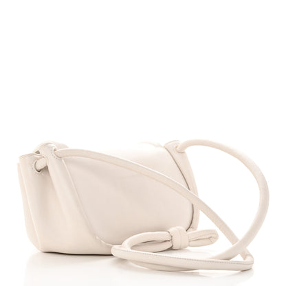 Bottega Veneta Lambskin Small Beak Triangle Flap Shoulder Bag Chalk 3 of 21