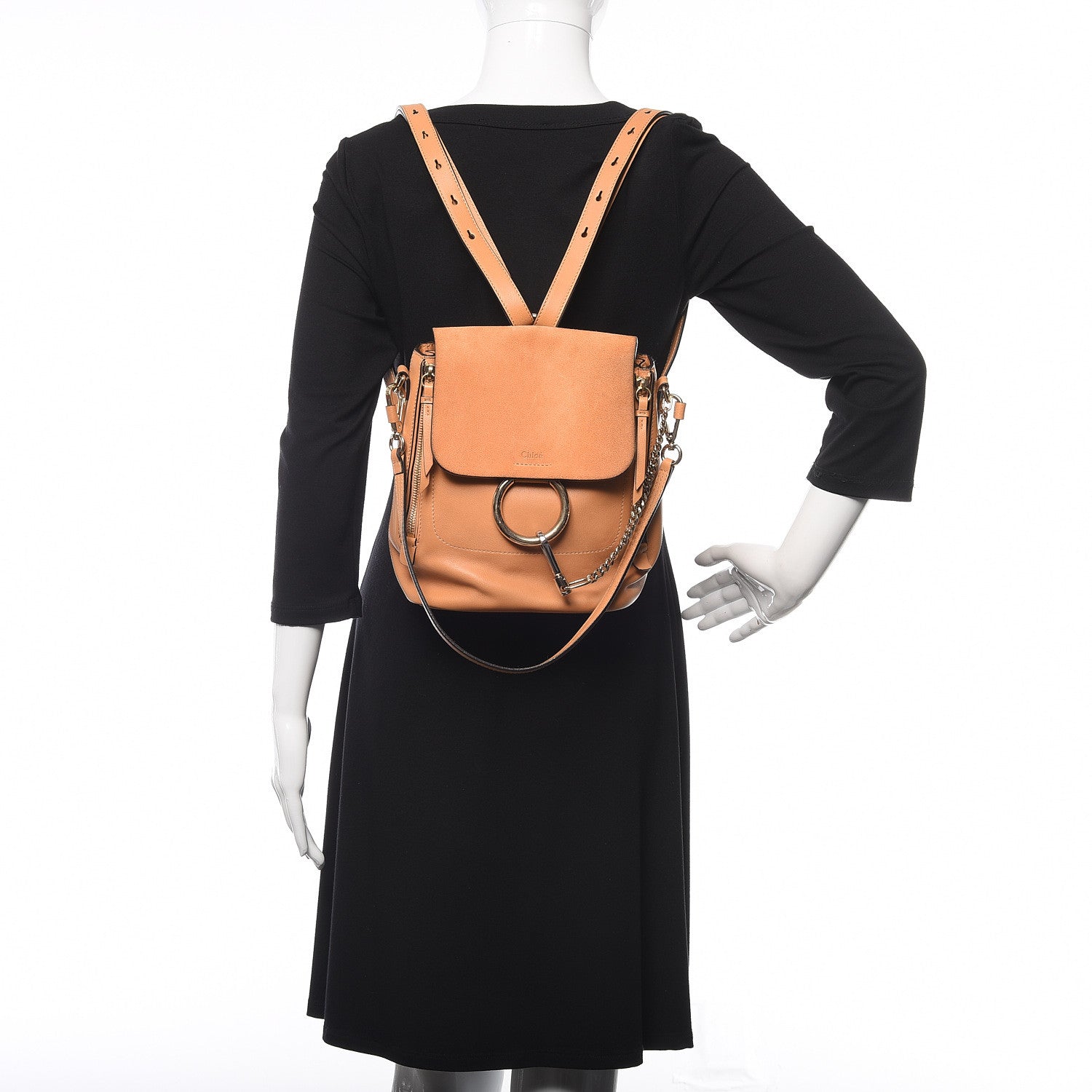 Chloe Suede Calfskin Small Faye Backpack Blushy Pink 2 of 11