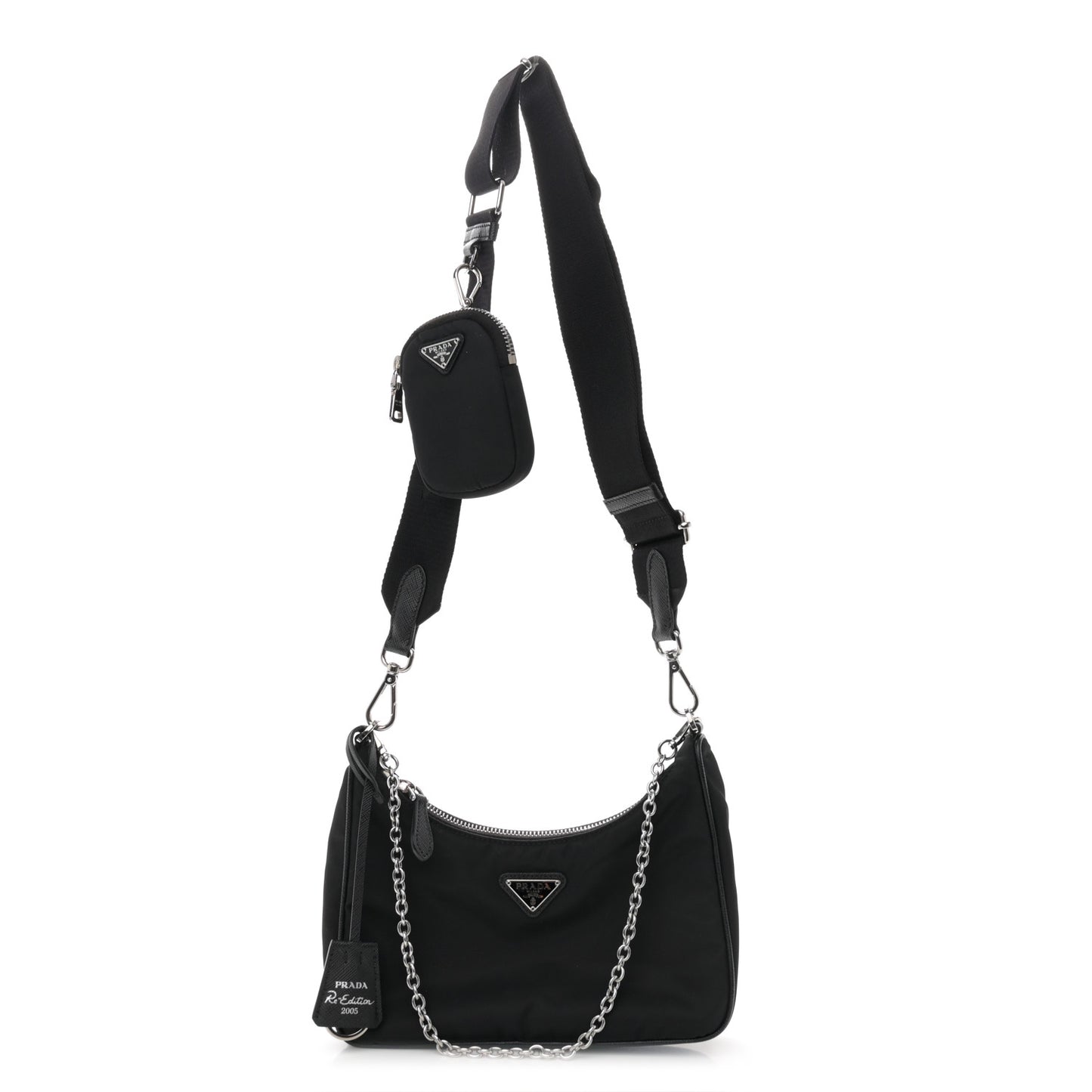 Nylon Re-Edition 2005 Shoulder Bag Black