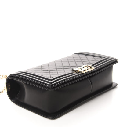 Chanel Lambskin Quilted New Medium Boy Flap Black 4 of 12
