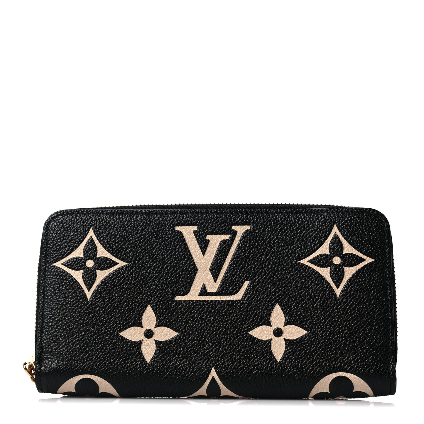 Empreinte Monogram Giant Zippy Wallet Black Beige