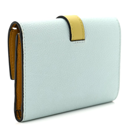 Loewe Grained Calfskin Small Vertical Wallet Iceberg Citronelle 3 of 7