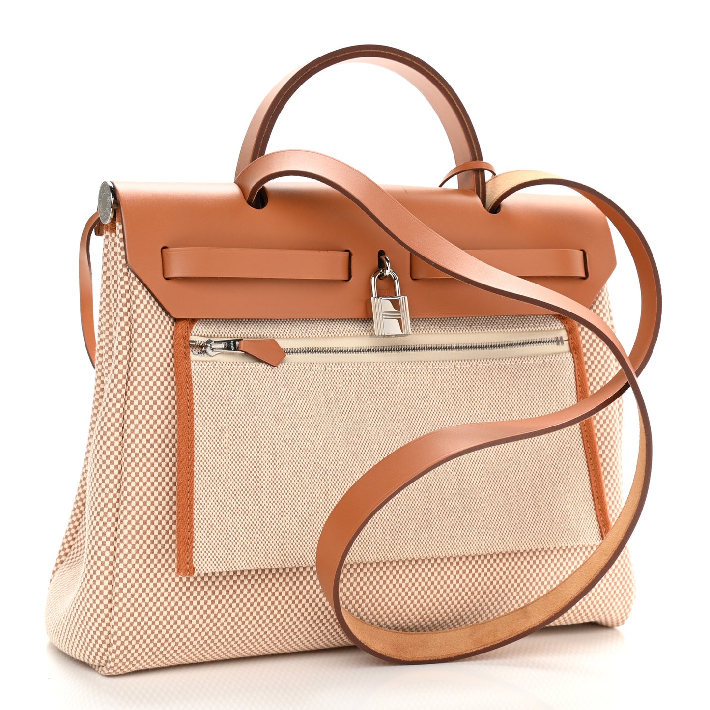 Vache Hunter Criss Viking Herbag Zip Retourne 31 PM Ecru Beige Naturel