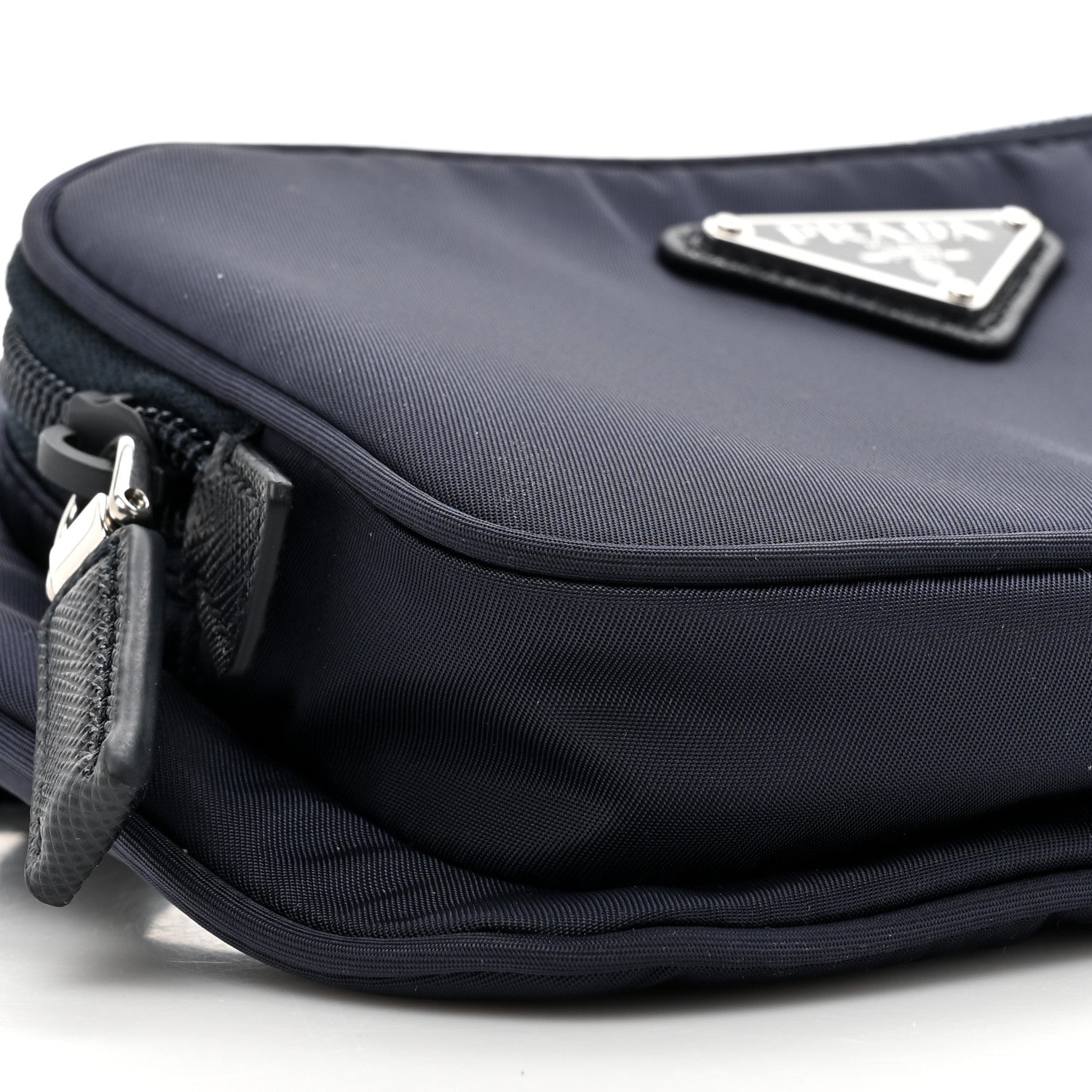 Prada Re-Nylon Saffiano Belt Bag Navy 10 of 11