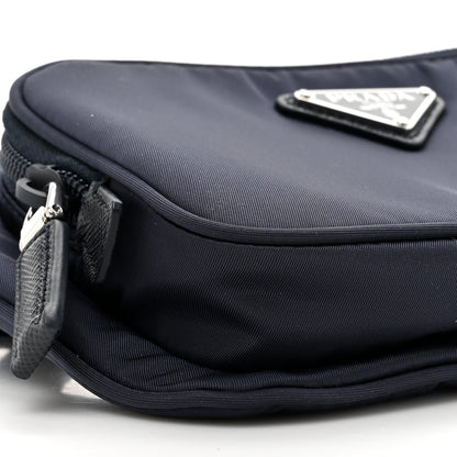 Prada Re-Nylon Saffiano Belt Bag Navy 10 of 11