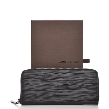Louis Vuitton Epi Clemence Wallet Black 7 of 7