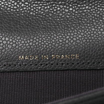 Chanel Caviar Quilted Flap Card Holder Wallet Dark Grey 7 of 9