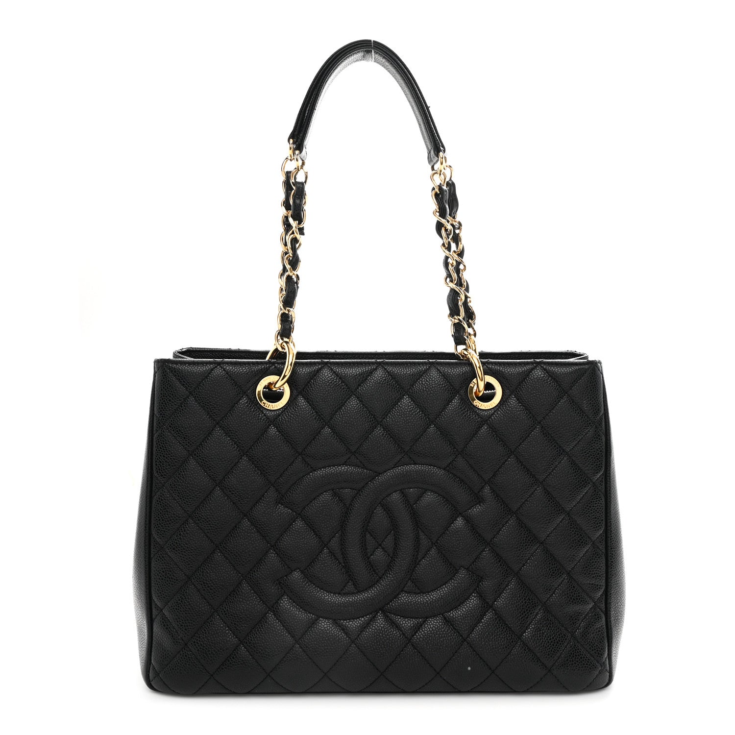 Chanel Caviar Quilted Grand Shopping Tote GST Black 1 of 12