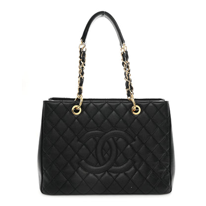 Chanel Caviar Quilted Grand Shopping Tote GST Black 1 of 12