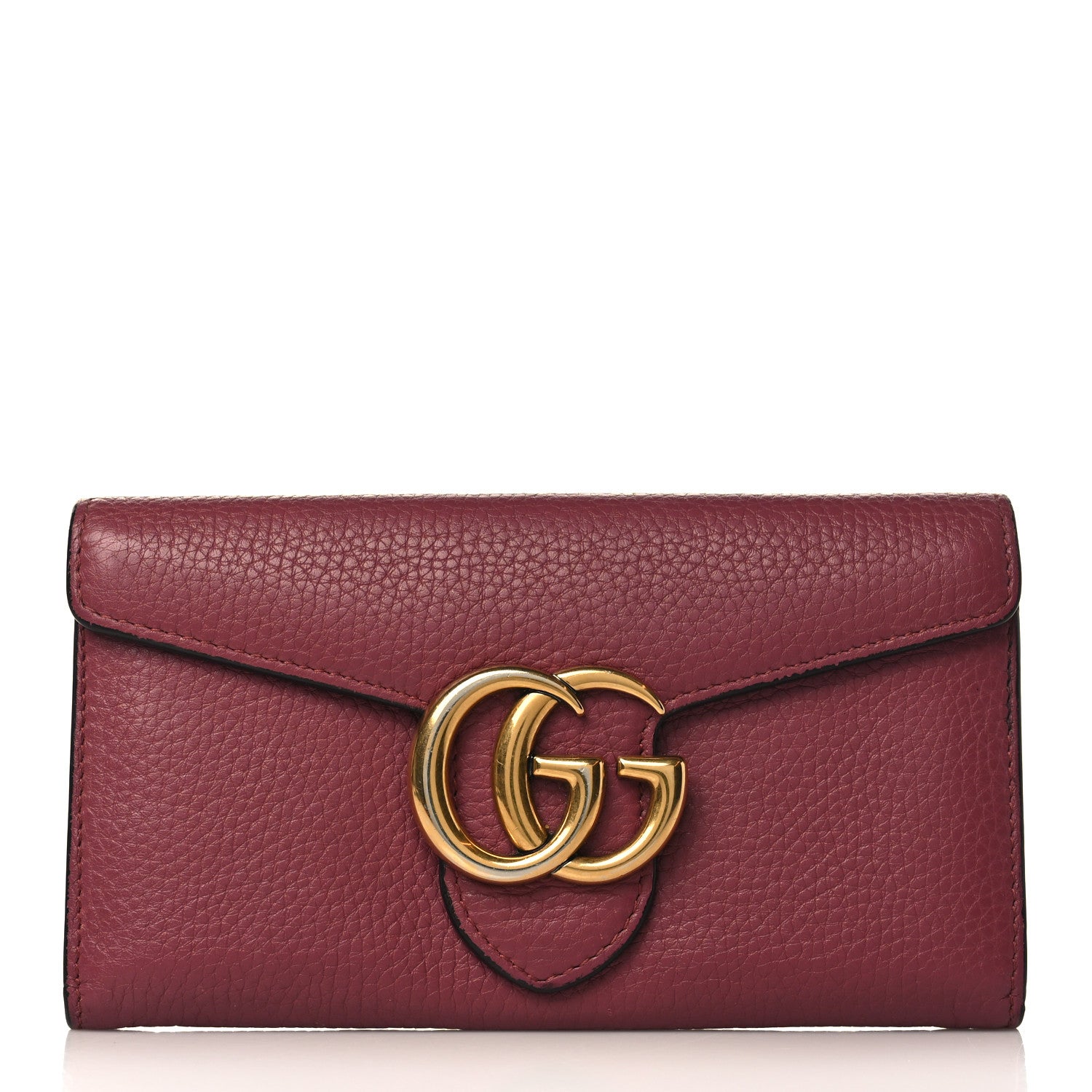Gucci Cellarius Calfskin GG Marmont Continental Wallet Dry Rose 1 of 7