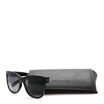 Chanel Acetate Polarized Square CC Sunglasses 5380 Black 8 of 8