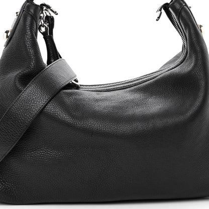 Gucci Calfskin Icon Bit Medium Hobo Black 7 of 12