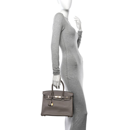 Hermes Taurillon Novillo Birkin 30 Gris Asphalte 2 of 13