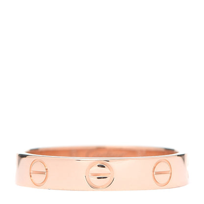 Cartier 18K Pink Gold 3.5mm LOVE Wedding Band Ring 51 5.75 1 of 5