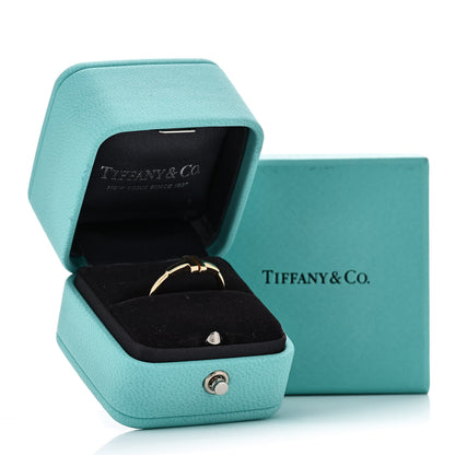 Tiffany 18K Yellow Gold T Wire Ring 58 8.5 5 of 5