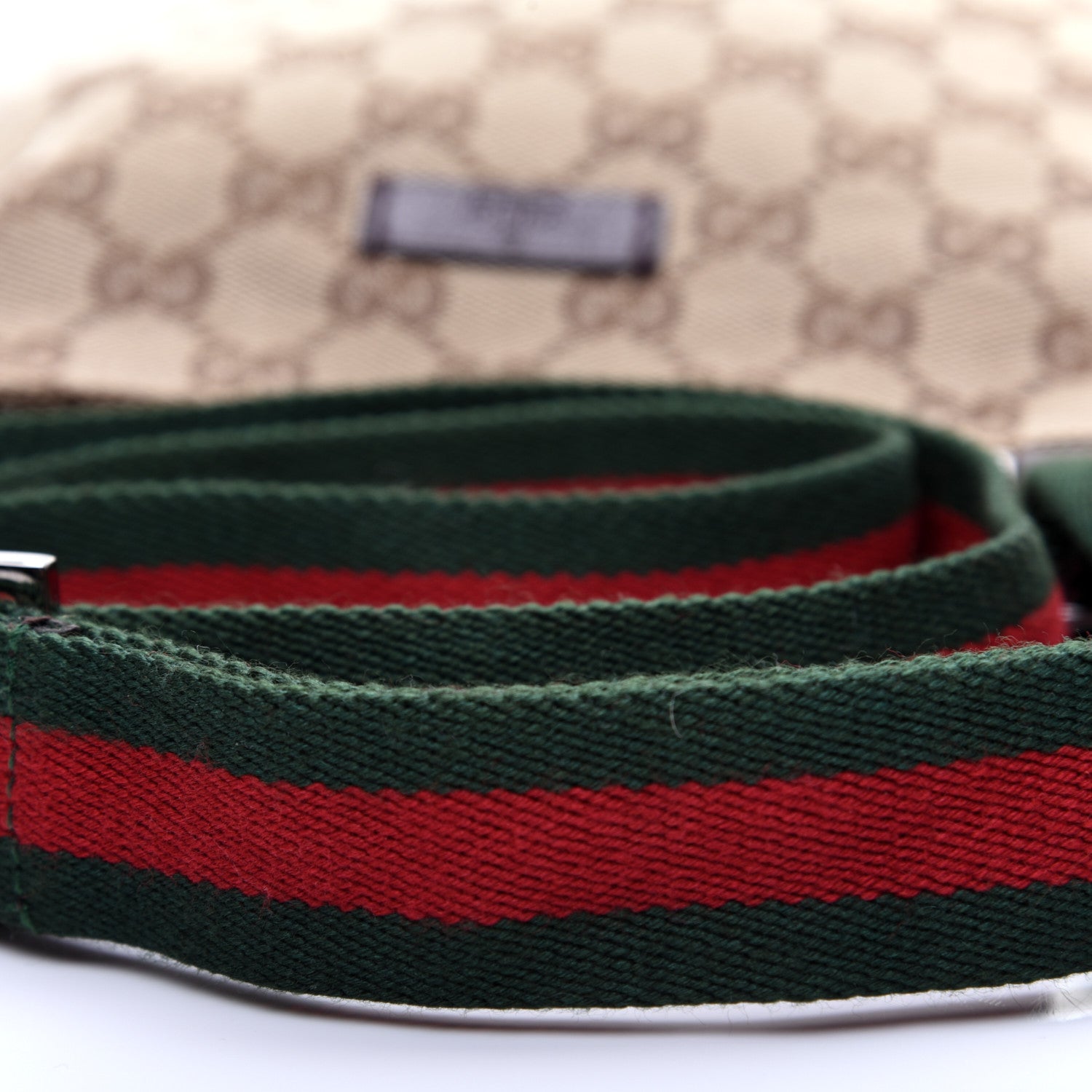 Gucci Monogram Web Small Flat Messenger Bag Brown 10 of 10