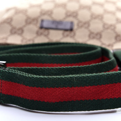 Gucci Monogram Web Small Flat Messenger Bag Brown 10 of 10