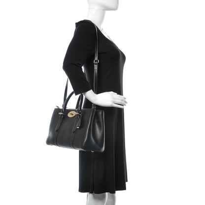 Mulberry Shiny Goatskin Small Bayswater Double Zip Tote Black 2 of 8