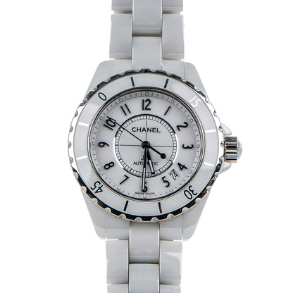 Chanel Stainless Steel Ceramic 38mm J12 Automatic Watch White 1 of 8