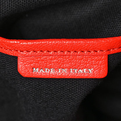 Burberry Goatskin Vintage Check Small Banner Tote Bright Red 7 of 12