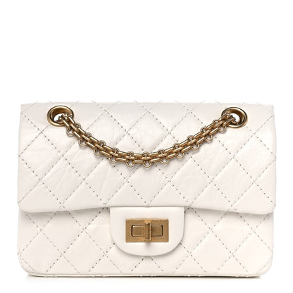 Chanel Aged Calfskin Quilted 2.55 Reissue Mini Flap White 1 of 11