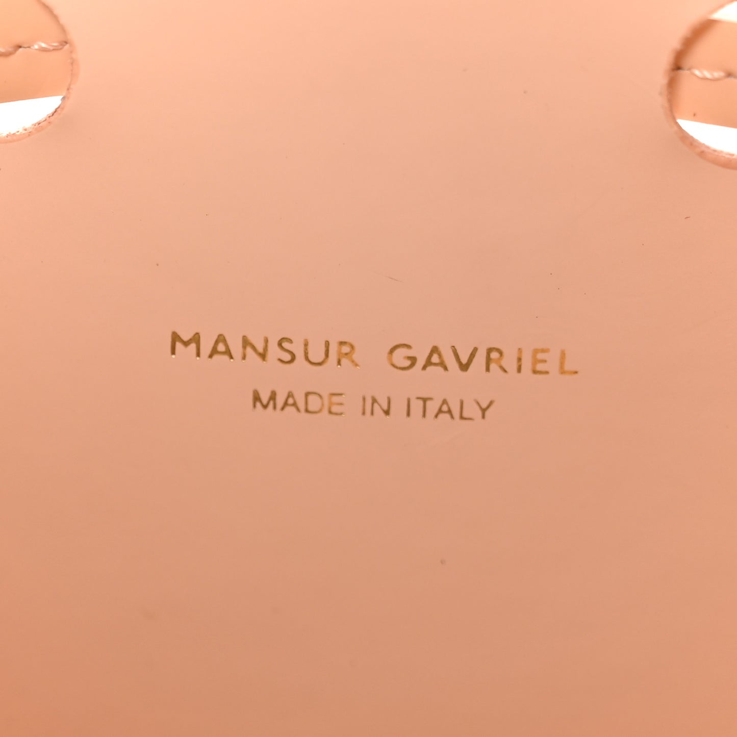 Patent Calfskin Bucket Rosa