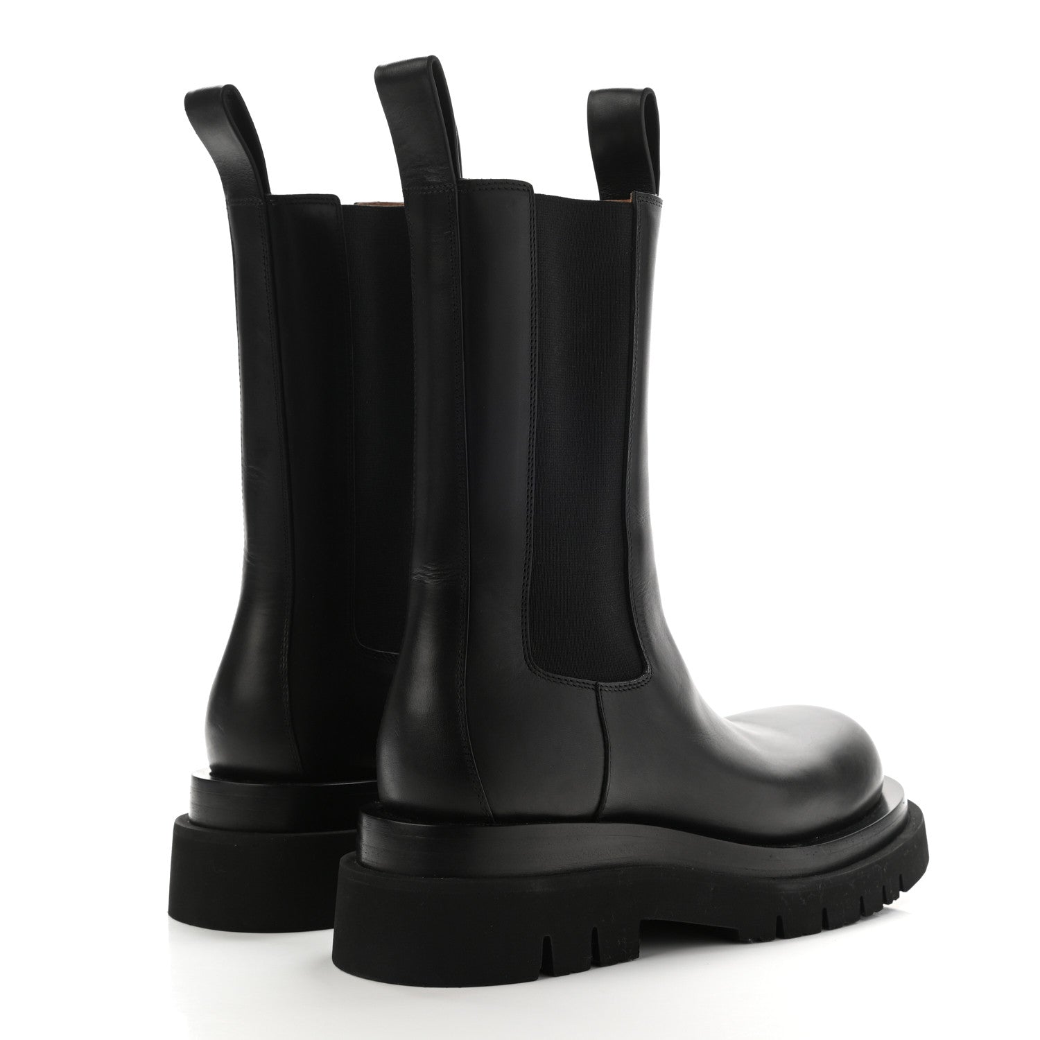 Bottega Veneta Calfskin The Lug Chelsea Boots 37.5 Black 4 of 11