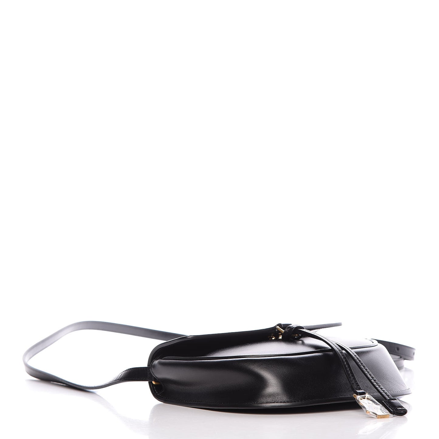 Calfskin Small Datcha Satchel Bag Black