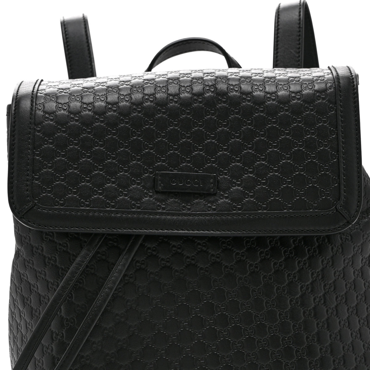 Microguccissima Drawstring Backpack Black