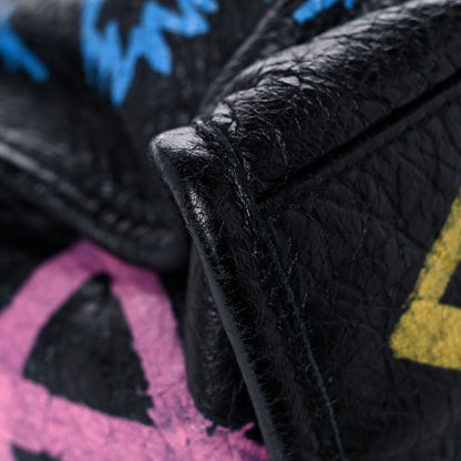Balenciaga Agneau Graffiti All Over Classic Hardware S City Black Multicolor 10 of 13