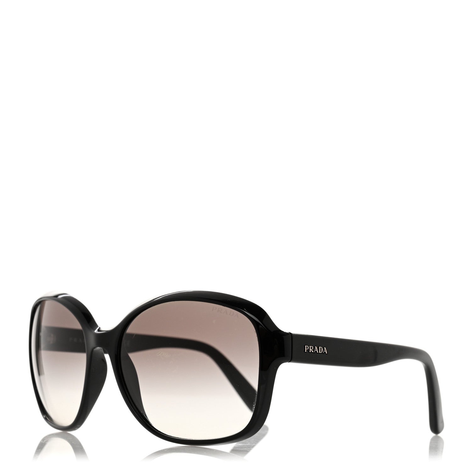 Prada Square Sunglasses SPR 18Q Black 1 of 9