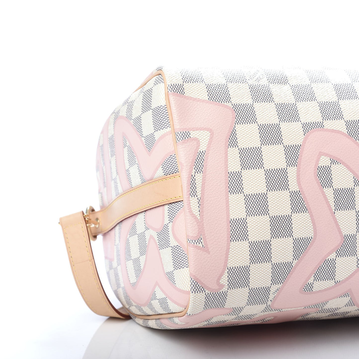 Damier Azur Tahitienne Speedy Bandouliere 30 Rose Ballerine