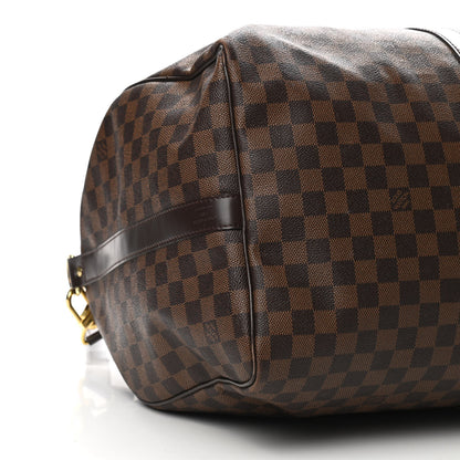 Louis Vuitton Damier Ebene Keepall Bandouliere 55 7 of 9
