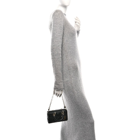 Lambskin Cannage Micro Lady D-Joy Black