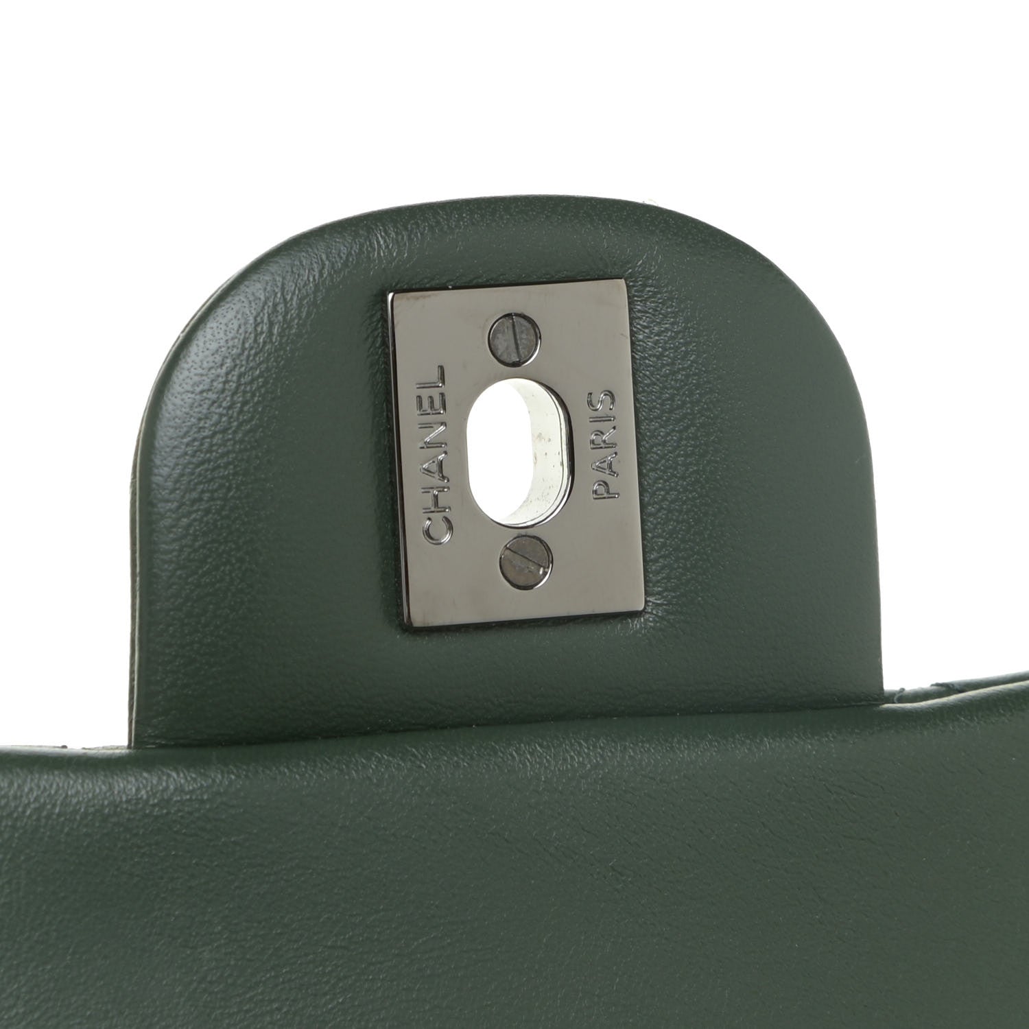 Chanel Lambskin Quilted Mini Rectangular Flap Green 14 of 15