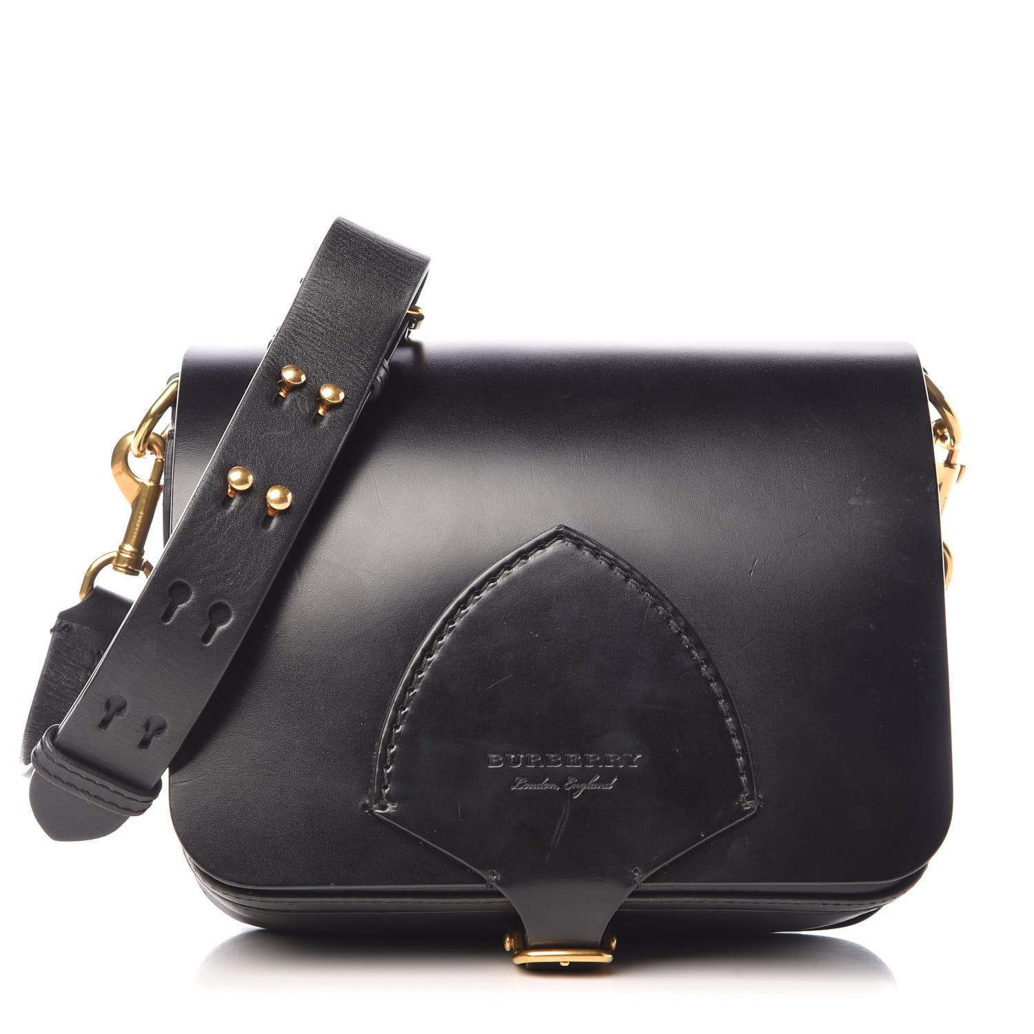 Burberry Supple Bridle Square Satchel Black 1 of 13