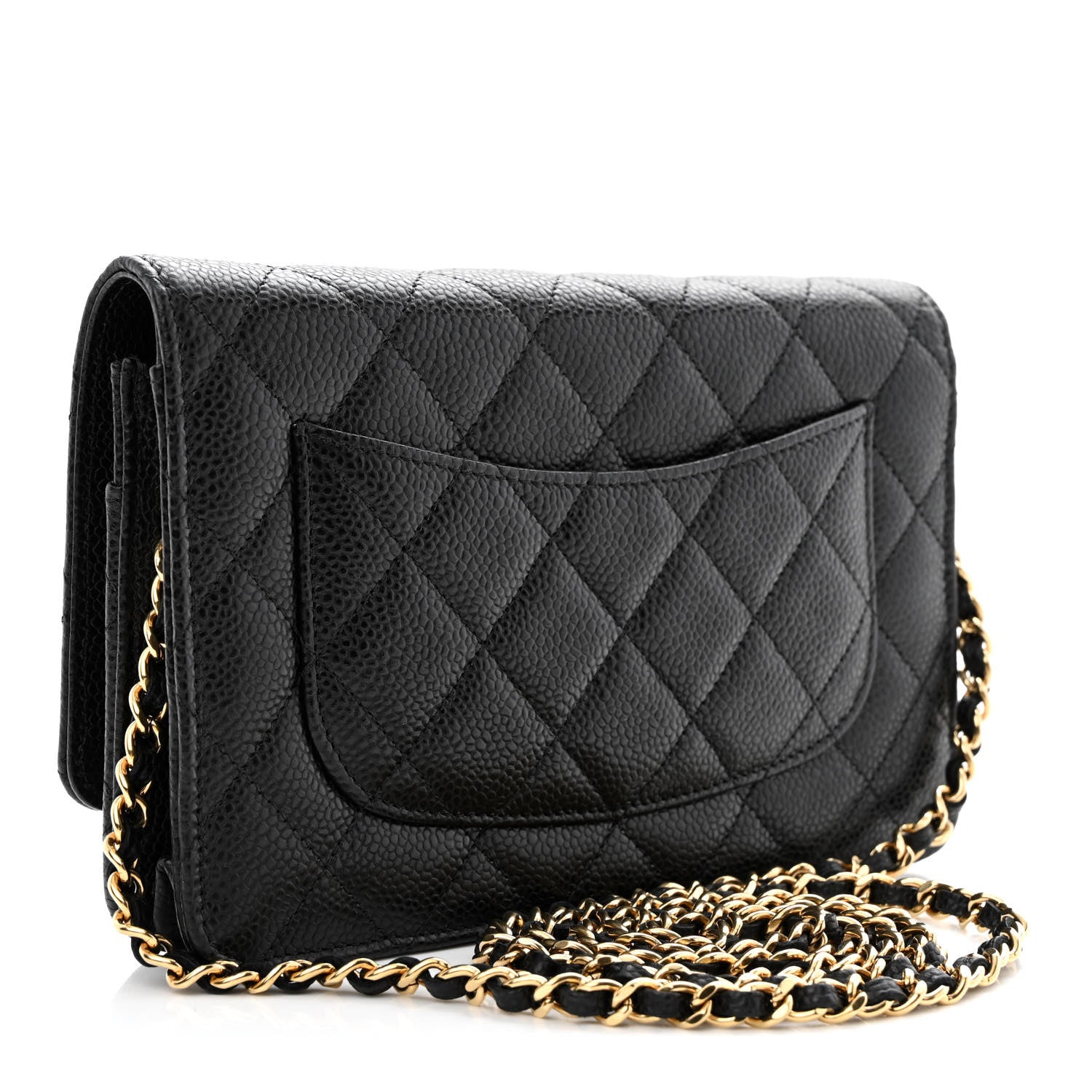 Chanel Caviar Quilted Wallet on Chain WOC Black 3 of 14
