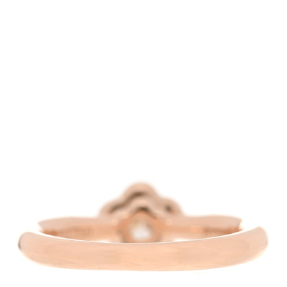 Chanel 18K Beige Gold Diamond .27ct Camelia Solitaire Ring 46 3.75 3 of 4