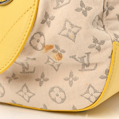 Louis Vuitton Monogram Denim Speedy Round Yellow 12 of 13