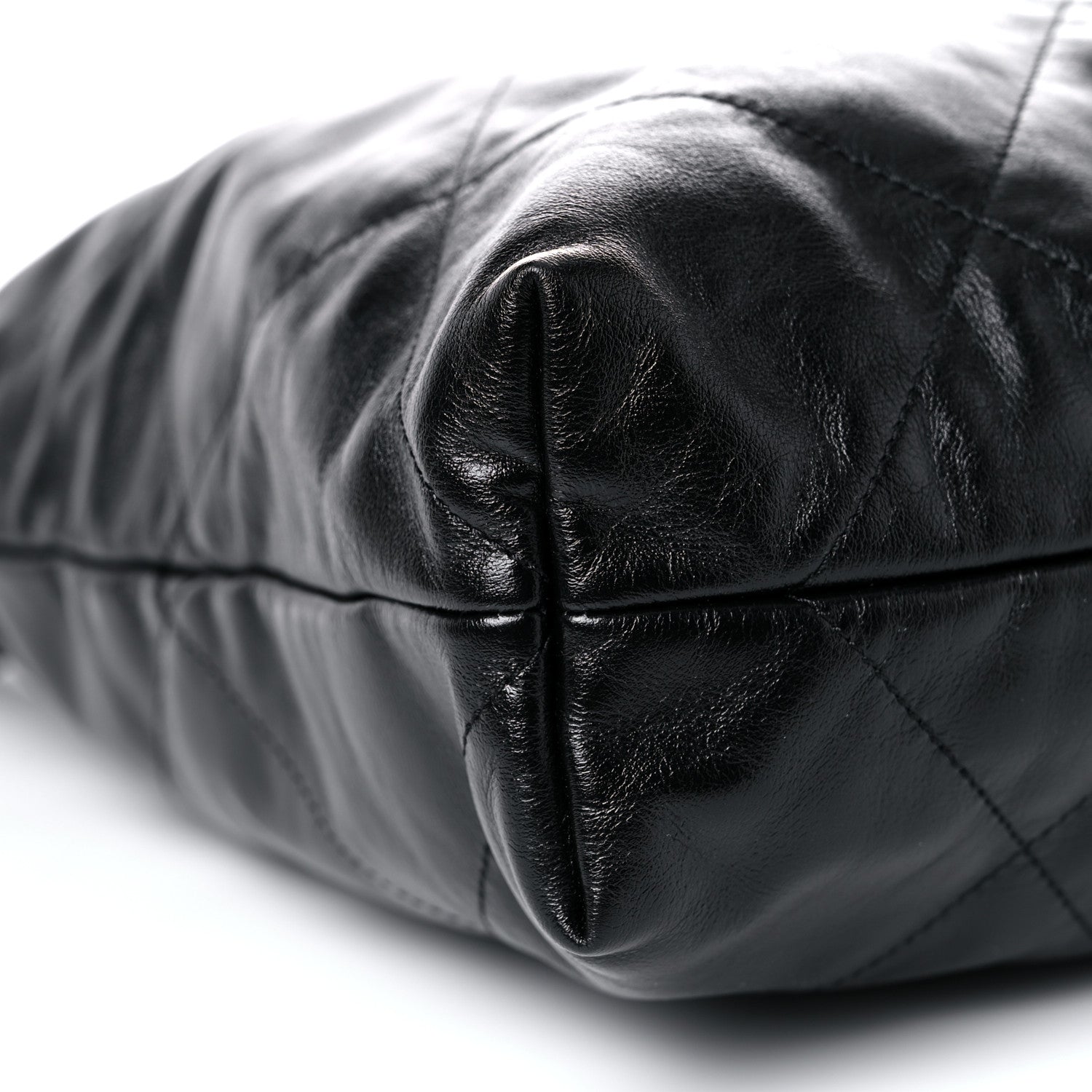 Chanel Shiny Calfskin Quilted Chanel 22 Black 8 of 9