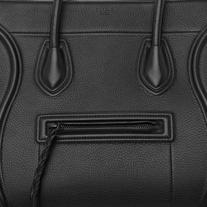 Celine Supple Calfskin Medium Phantom Luggage Black 8 of 10