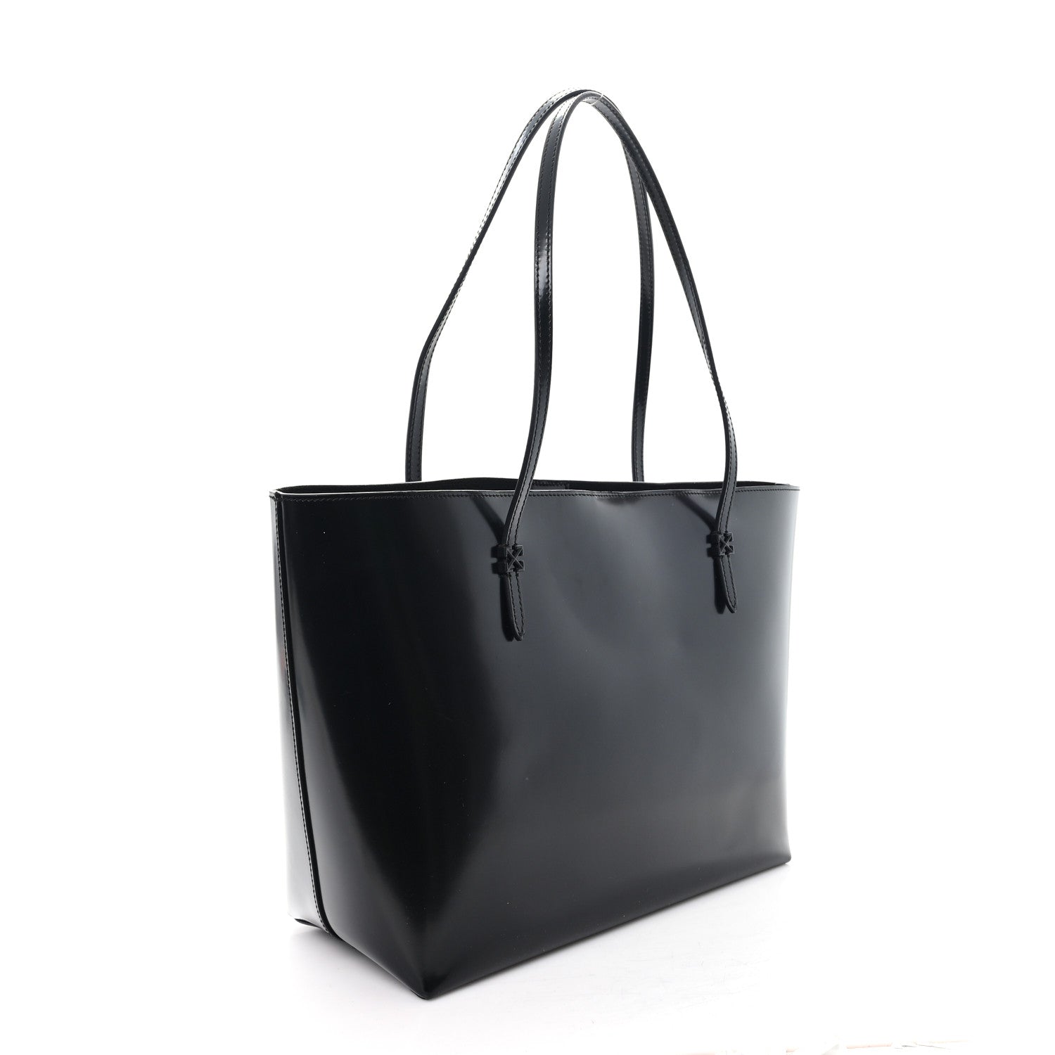 Off-White Calfskin Sculpture Day Off Tote Bag Black White 4 of 10