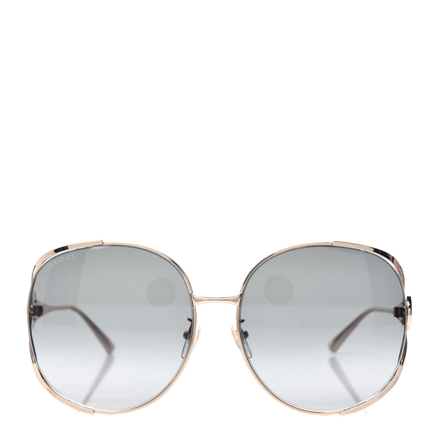 Metal Oversized Round Frame GG0225S Sunglasses Gold