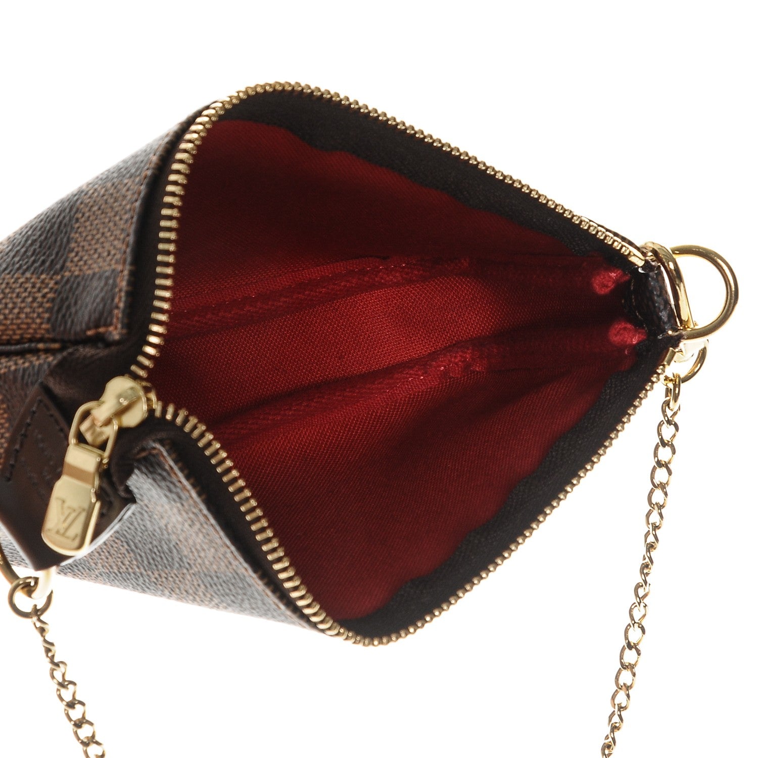 Louis Vuitton Damier Ebene Mini Pochette Accessories 6 of 7